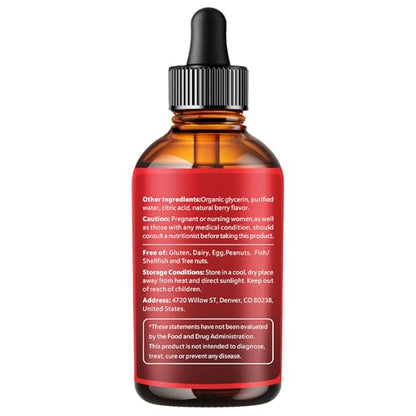 14-in-1 Berberine with Ceylon Cinnamon Supplement Liquid Drops, 1800mg + 30:1 Liposomal Tech with Cayenne Pepper, Soursop, Chromium, Bitter Melon, Turmeric, Moringa, Gymnema VivoNu
