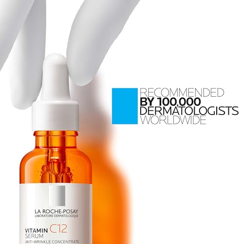 La Roche-Posay Pure Vitamin C Serum For Face With Hyaluronic Acid & Salicylic Acid, Hydrating & Brightening Serum La Roche-Posay