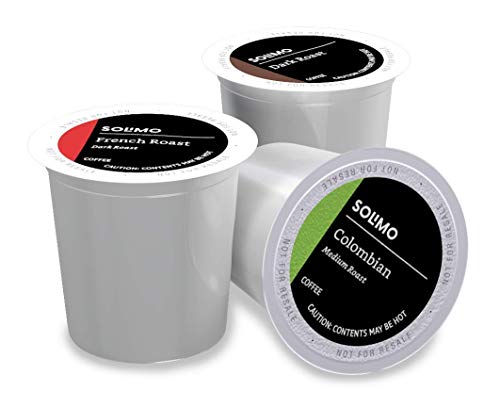 Amazon Brand - Solimo Coffee Pods, Assorted pack (French, Dark, Colombian) Solimo buy australia supplements