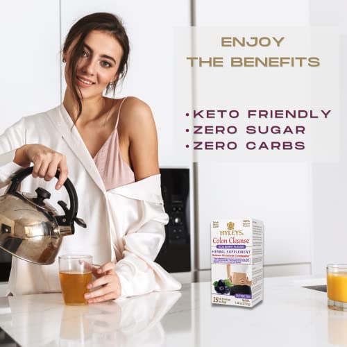 Hyleys Colon Cleanse Tea Acai Berry Flavor - 25 Tea Bags (12 Pack - 300 Tea Bags Total) HYLEYS buy australia supplements