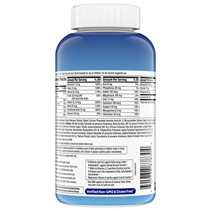 Centrum Multivitamin for Men, Multivitamin/Multimineral Supplement with Vitamin D3, B Vitamins and Antioxidants, Gluten Free Centrum