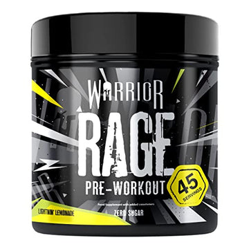 Warrior - RAGE Pre Workout Powder – Lightnin’ Lemonade 392g, WA-RG-045-01 Warrior buy australia supplements