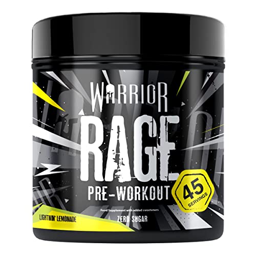 Warrior - RAGE Pre Workout Powder – Lightnin’ Lemonade 392g, WA-RG-045-01 Warrior buy australia supplements