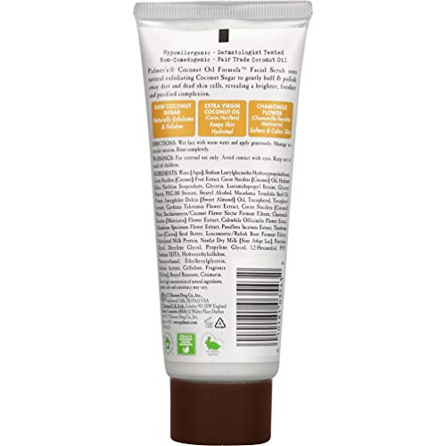 Palmer's Coconut Oil Formula Coconut Sugar Facial Scrub Exfoliator, Face Scrub to Gently Palmer's