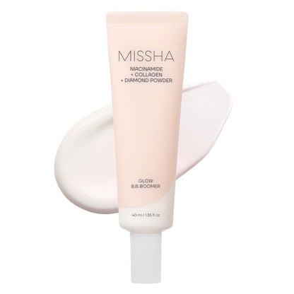 MISSHA M BB Boomer Face Primer, Korean Dewy Glow Makeup Base 1.35 oz MISSHA