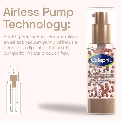 Cetaphil Healthy Renew Anti Aging Face Serum 1 Oz, Retinol Alternative Serum for Face with Niacinamide & Peptides Cetaphil