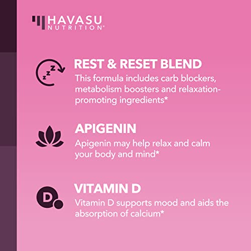 Night Time Fat Burner for Women | Weight Loss and Sleep Support Blend With Apigenin HAVASU NUTRITION buy australia supplements