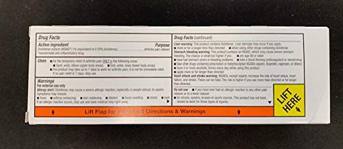 Perrigo Diclofenac Sodium (NSAID) Topical Gel, 1% with dosing Card., 3.53 oz (100 g), arthrits Pain Relief Anti inflamatory for Hand, Wrist, Elbow, Foot, Ankle, Knee. Compare to VOLTAREN 1% Gel. Perrigo buy australia supplements