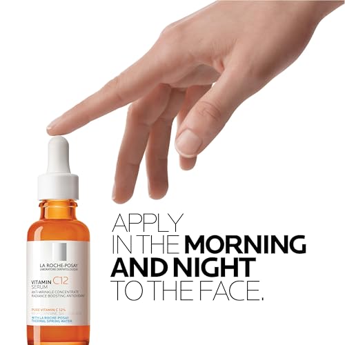 La Roche-Posay Pure Vitamin C Serum For Face With Hyaluronic Acid & Salicylic Acid, Hydrating & Brightening Serum La Roche-Posay