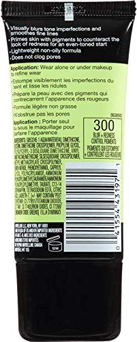 Maybelline Face Studio Master Prime Face Primer Makeup Base, Blur + Redness Control, 1 Count MAYBELLINE