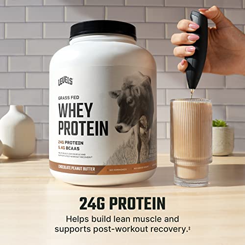 Levels Grass Fed 100% Whey Protein, No GMOs, Chocolate Peanut Butter, 5LB Levels Nutrition buy australia supplements