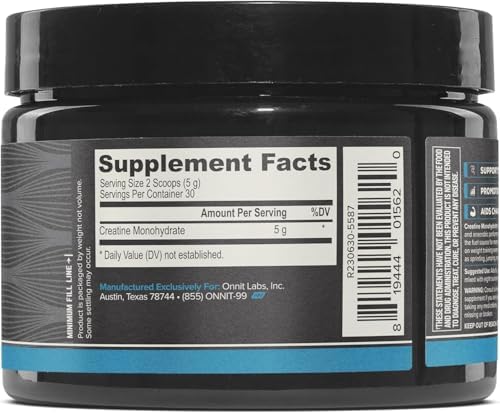 ONNIT Cognitive & Strength Performance Bundle: Alpha Brain Nootropic Capsules (30 Count) + Creatine Monohydrate Powder (30 Servings), IGEN Non-GMO Tested Focus, Strength & Lean Muscle – Pack of 2