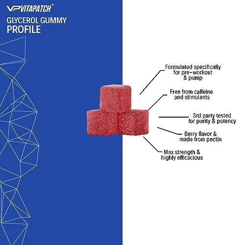 VitaPatch Premium Grade Glycerol Gummies Stim Free Pre Workout - Intense Pump VitaPatch buy australia supplements