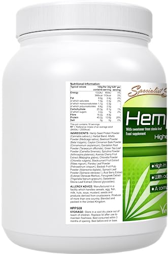 Specialist Supplements HempNourish Protein Powder 500g Specialist SupplementsBuy Supplements Australia