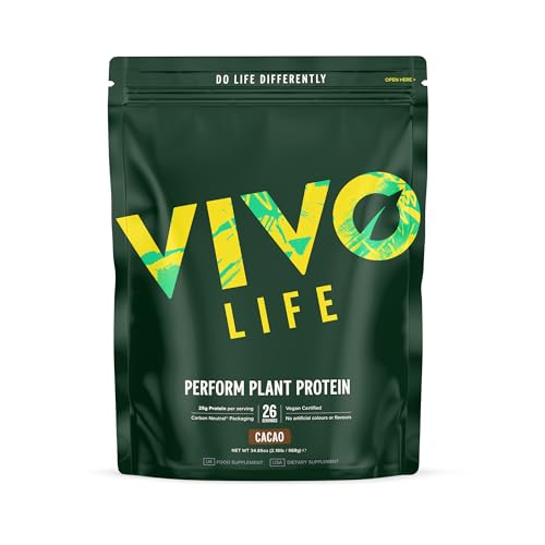 Vivo Life Perform Raw Cacao Flavour Vegan Protein Powder - BCAA Pea & Hemp Blend Vivo life buy australia supplements