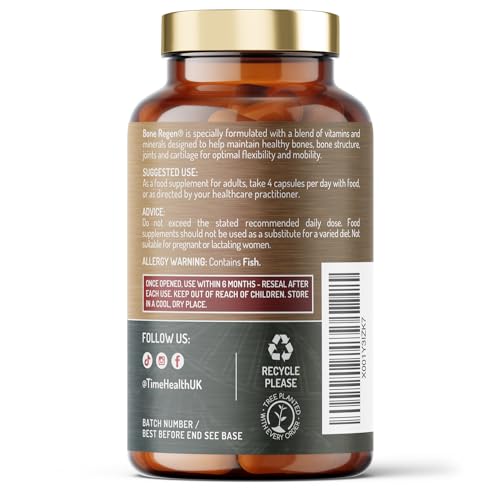 Bone Regen® – Osteo Support – Bone Strength, Density & Fracture Repair – with Calcium, Magnesium Time Health buy australia supplements