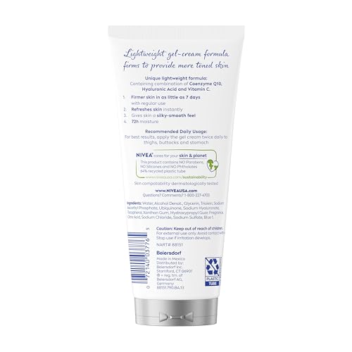 NIVEA Skin Firming & Toning Body Gel Cream with Q10, Hyaluronic Acid and Vitamin C NIVEA