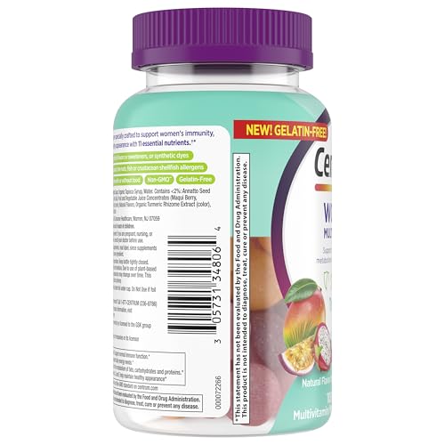 Centrum Women’s Multivitamin Gummies, Immune, Energy, Healthy Appearance Support, 100 Count, 50 Day Supply Centrum