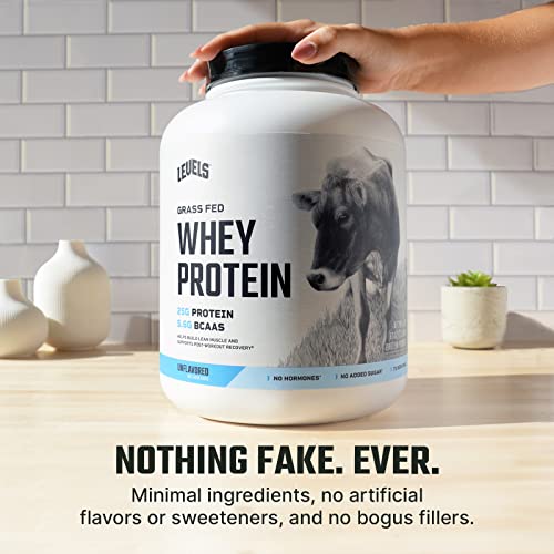 Levels Grass Fed 100% Whey Protein, No Hormones, Unflavored, 5LB Levels Nutrition buy australia supplements