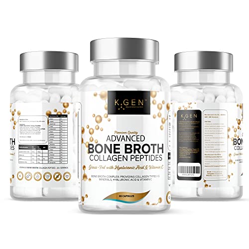 Pure Bone Broth Collagen Supplement Capsules Grass Fed Advanced Blend of Multi Collagen K GEN rejuvenation nutrition buy australia supplements