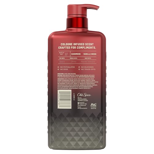 Old Spice Body Wash for Men, The Spice Alchemist Collection, 24/7 Cologne Infused Hydration, No Trade Off Formula Old Spice