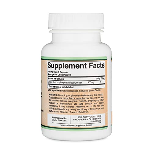 Uridine Monophosphate - Third Party Tested (Choline Enhancer, Beginner Nootropic) Double Wood Supplements buy australia supplements
