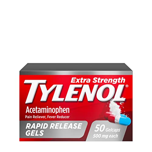 Tylenol Extra Strength Acetaminophen Rapid Release Gels for Pain & Fever, 50 Count Tylenol buy australia supplements