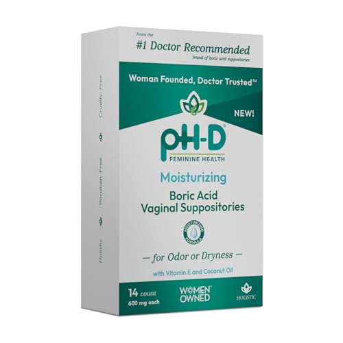 pH-D Feminine Health - Boric Acid Moisturizing Suppository - Woman Owned - for Vaginal Odor pH-D Feminine Health Support buy australia supplements