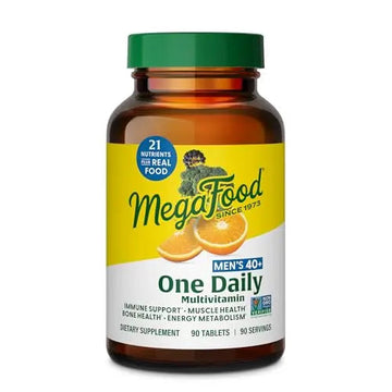 MegaFood Multivitamin for Men 40+ One Daily Mens Multivitamins - Methylated B12, Vitamin D3, B6, C & Zinc, Muscle & Bone Health MegaFood buy australia supplements