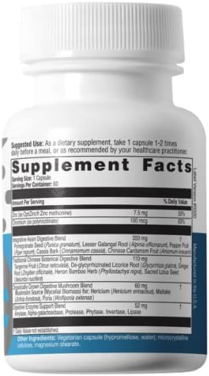 Advanced Bionutritionals – Integrative Digestive Formula, Support Healthy Digestion with Ginger Root, Natural Digestive Relief for Heartburn, Bloating, Constipation, Diarrhea, Non GMO (60 Tablets)