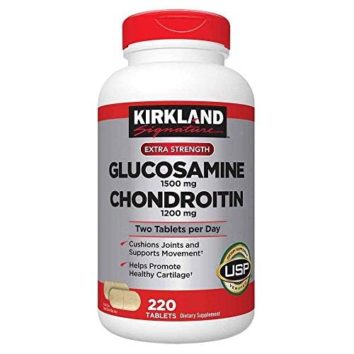 Kirkland Extra Strength Glucosamine 1500 mg Chondroitin 1200 mg 220 Tablets KIRKLAND