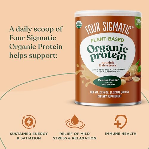 Four Sigmatic Organic Plant-Based Protein Powder Peanut Butter Protein with Lion’s Mane Four Sigmatic buy australia supplements