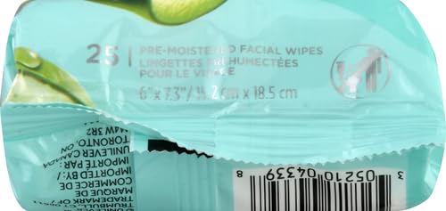 Pond's Vitamin Micellar Wipes For Dry Skin Hydrate Aloe Vera Removes Waterproof Makeup 25 Wipes (Pack of 2) POND'S