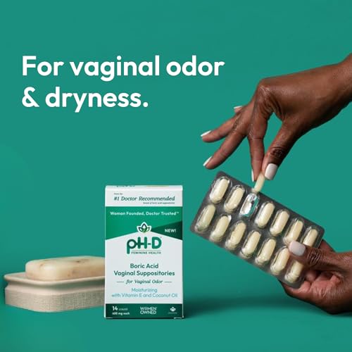 pH-D Feminine Health - Boric Acid Moisturizing Suppository - Woman Owned - for Vaginal Odor pH-D Feminine Health Support buy australia supplements
