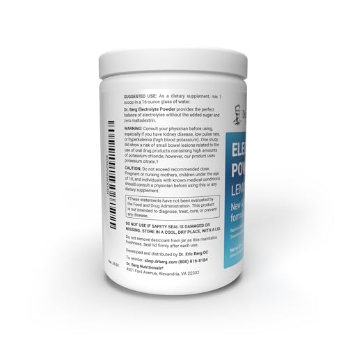 Dr. Berg Hydration Keto Electrolyte Powder - Enhanced w/ 1,000mg of Potassium & Real Dr. Berg Nutritionals buy australia supplements