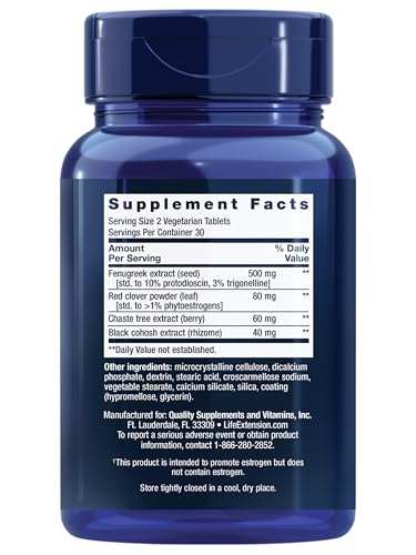 Life Extension Estrogen Balance Elite, Menopause Support Supplement, Hormone Balance, hot Flashes, Night Sweats, Vaginal Dryness, Gluten-Free, Non-GMO, Vegetarian, 60 Tablets. Life Extension buy australia supplements