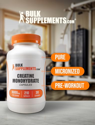 BULKSUPPLEMENTS.COM Creatine Monohydrate Capsules - Micronized Creatine Monohy BULKSUPPLEMENTS.COM buy australia supplements