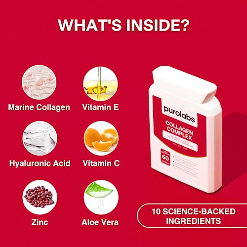 Marine Collagen Complex - Collagen Supplement for Women & Men - with Hyaluronic Acid & Vitamin C Purolabs buy australia supplements