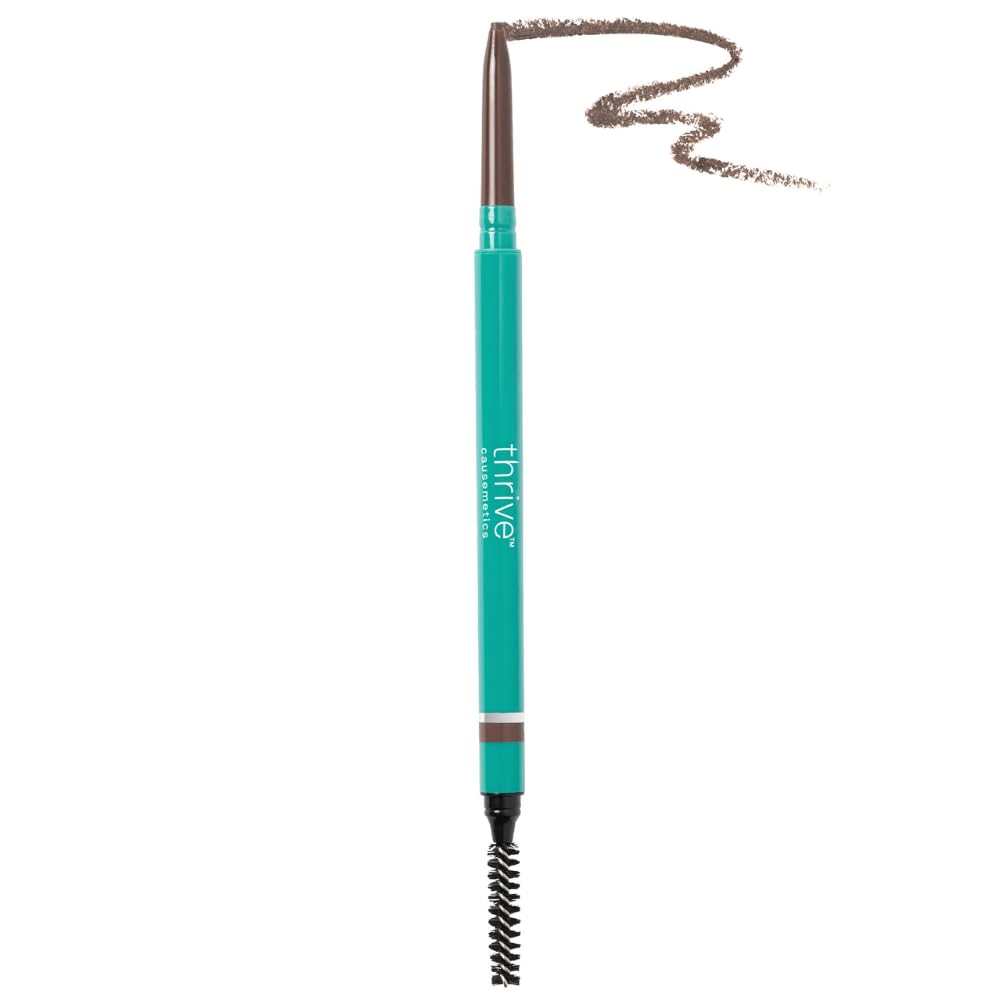Thrive Causemetics Infinity Waterproof Eyebrow Pencil, Medium Brown Shade Thrive Causemetics