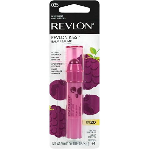 Revlon Kiss Balm with Sunscreen SPF 20, 035 Berry Burst, 0.09 oz REVLON