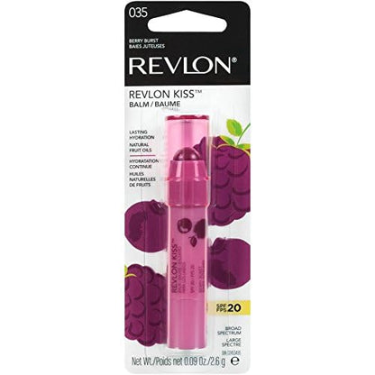 Revlon Kiss Balm with Sunscreen SPF 20, 035 Berry Burst, 0.09 oz REVLON