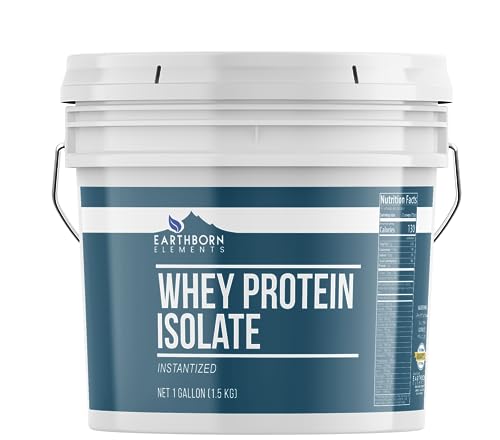 Earthborn Elements Whey Protein Isolate, 1 Gallon Bucket, Protein Powder, Unflavored Earthborn Elements buy australia supplements