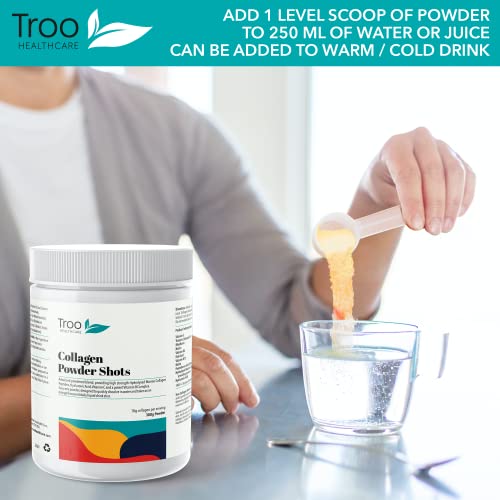 Hydrolysed Marine Collagen Peptides Powder Enhanced with Essential Vitamins 300g Troo Health Care buy australia supplements
