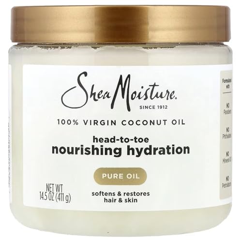 SheaMoisture for Dry Skin Nourishing Hydration 100% Extra Virgin Coconut Oil Soften and Restore Skin and Hair 14.5 oz Shea Moisture