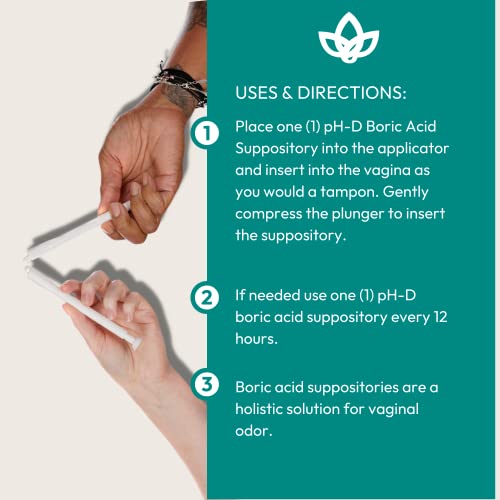 pH-D Feminine Health - Boric Acid Starter Bundle - pH-D Boric Acid Vaginal Suppositories 12 Count pH-D Feminine Health Support buy australia supplements