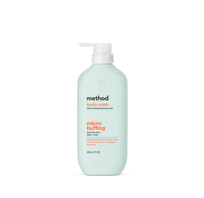 method Exfoliating Body Wash, Micro Buffing, 17 fl oz Method