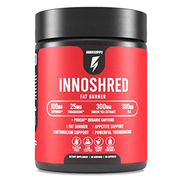 Inno Shred - Day Time Fat Burner | 100mg Capsimax, Grains of Paradise, Organic Caffeine InnoSupps buy australia supplements