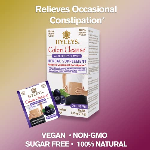 Hyleys Colon Cleanse Tea Acai Berry Flavor - 25 Tea Bags (12 Pack - 300 Tea Bags Total) HYLEYS buy australia supplements