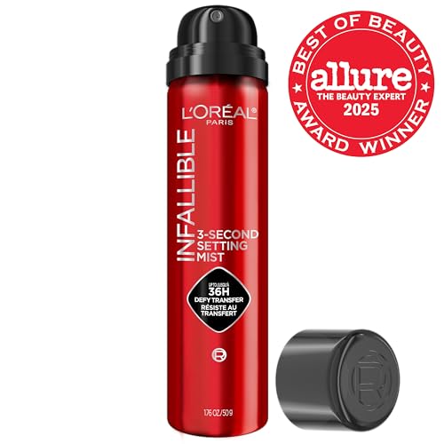 L'Oreal Paris Infallible 3-Second Setting Spray Mist, Microfine Mist for up to 36HR Wear L'Oreal Paris