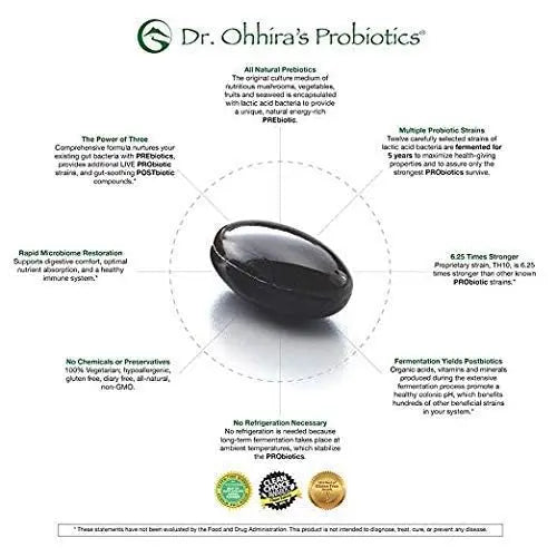 Dr. Ohhira's Probiotics Professional Formula - 120 Capsules with Bonus 5 Travel Size Samples (10 Capsules Bonus) Essential Formulas buy australia supplements
